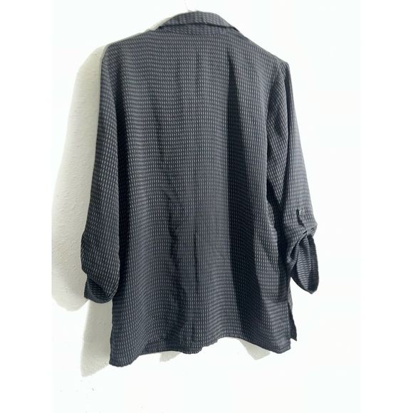 SAG HARBOR Striped Dressy Soft Tunic Shirt Long Sleeves Size XL - Picture 3 of 3